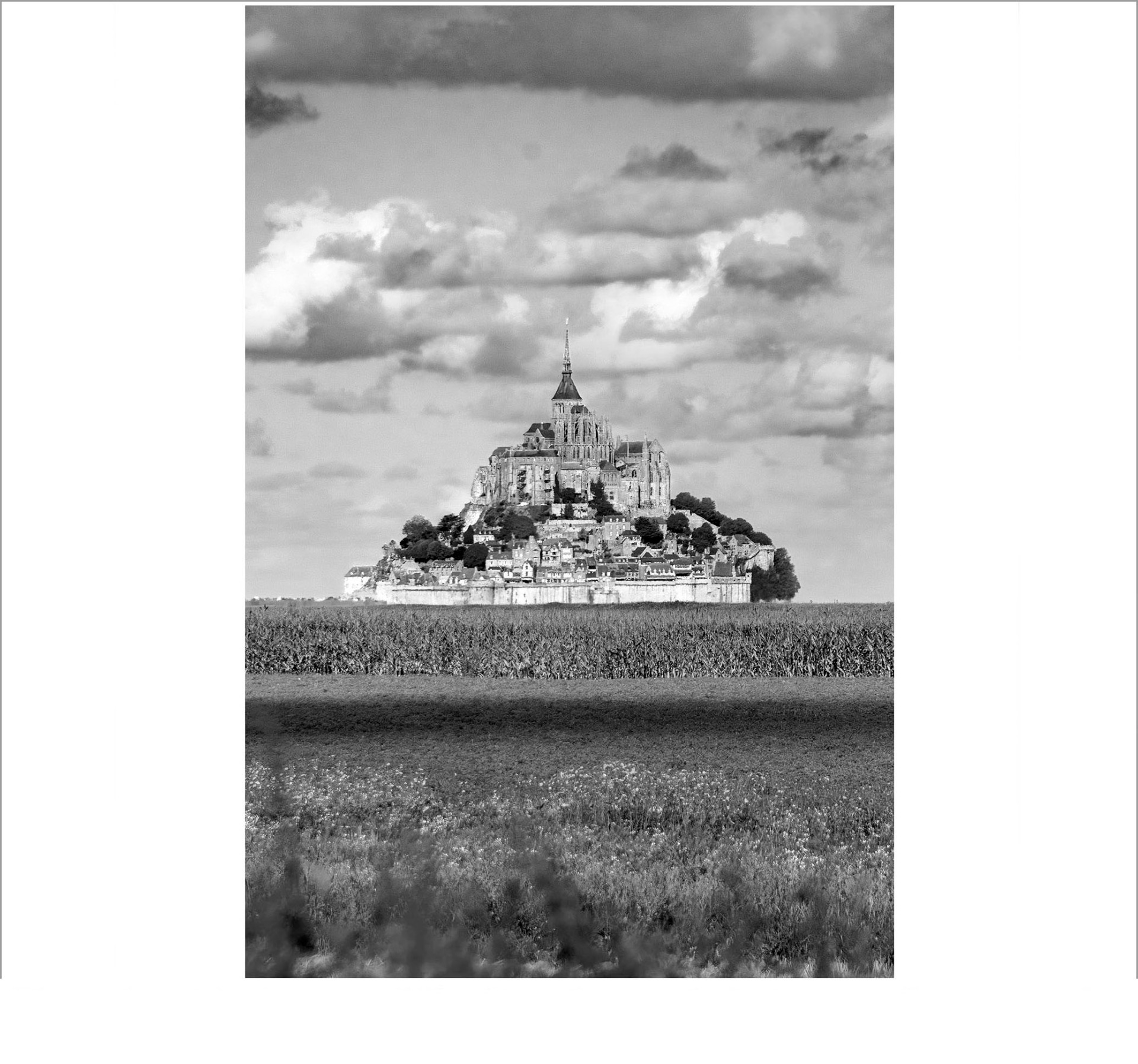 Ranní pohled z opuštěného domu, kde jsme přenocovaly