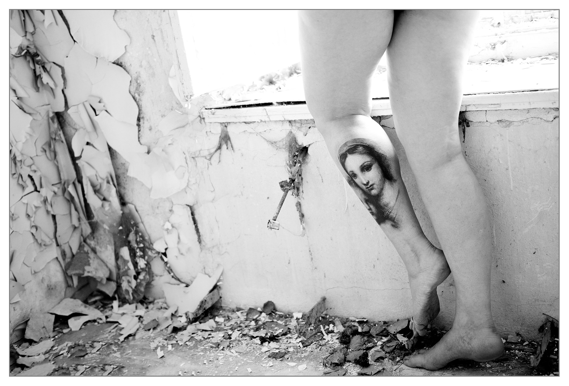 She was pale, a joint in her hand.