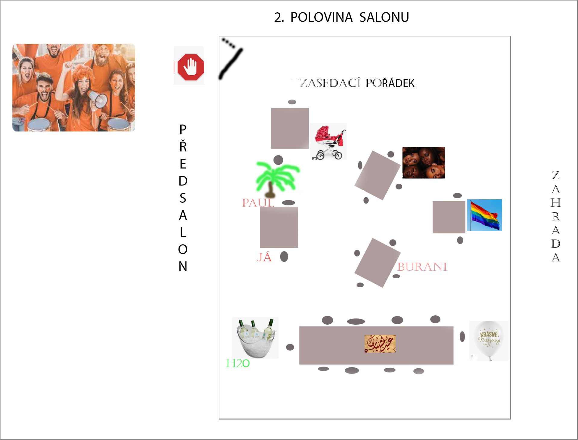 CO SE DĚLO V PRVNÍ POLOVINĚ SALONU  NENÍ ZDOKUMENTOVANÉ 